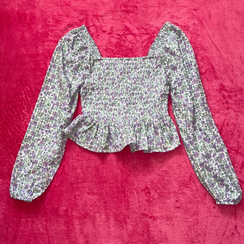 Long Sleeve Floral Tee